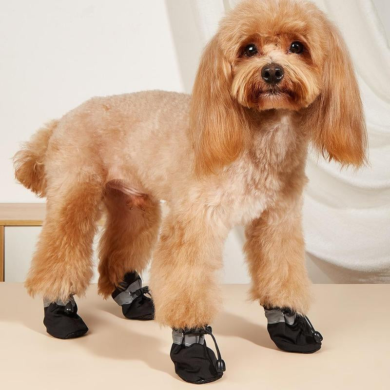 Cat Socks, 4 Counts/Set anti Slip Dog Socks, Pet Foot Covers, Pet Paw Covers, Pet Paw Protector Socks for Outing Walking Hiking & Running, Cat Stuff, Dog Stuff, Dog Supplies Pet Supplies
