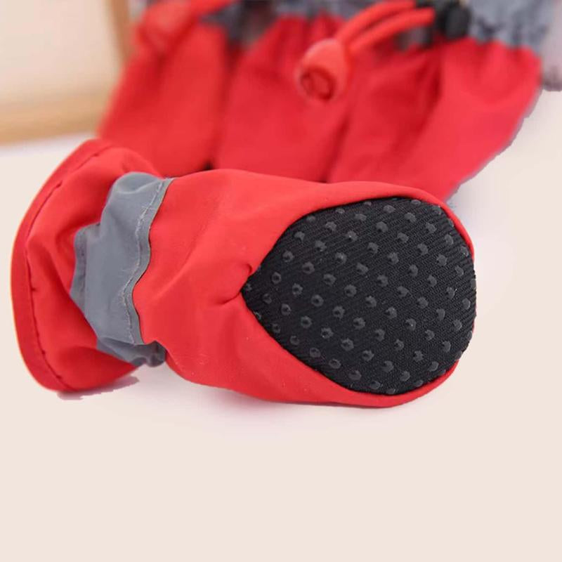 Cat Socks, 4 Counts/Set anti Slip Dog Socks, Pet Foot Covers, Pet Paw Covers, Pet Paw Protector Socks for Outing Walking Hiking & Running, Cat Stuff, Dog Stuff, Dog Supplies Pet Supplies