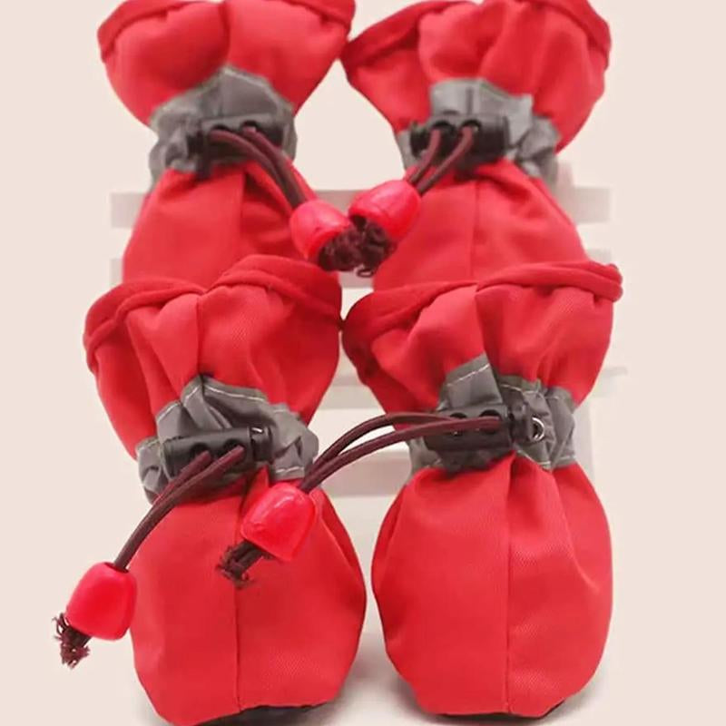 Cat Socks, 4 Counts/Set anti Slip Dog Socks, Pet Foot Covers, Pet Paw Covers, Pet Paw Protector Socks for Outing Walking Hiking & Running, Cat Stuff, Dog Stuff, Dog Supplies Pet Supplies